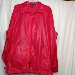 IZOD Vintage Red Windbreaker Sz L